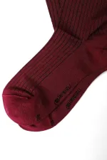 Mısırlı Kadın Merserize Tekli Soket Çorap Vişne