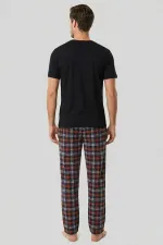 Mısırlı Erkek Pamuk Ekoseli Alt Pijama Oranj Mısırlı Erkek Pamuk Ekoseli Alt Pijama Oranj