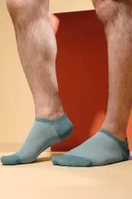 Mısırlı Erkek Modal Tekli Yazlık No Show Çorap Pastel Mavi