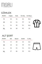 Pamuklu Kısa Kollu Gömlek Şortlu Takım AÇIK SARI