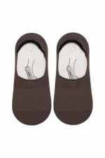 Mısırlı Kadın Bambu Tekli Yazlık Babet Çorap Kahverengi