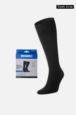 Mısırlı Unisex Merino Yününden, Özel Sıkılaştırıcı Teknolojiyle Uçuş Ve Pilot Çorabı Siyah