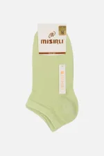 Mısırlı Women's Bamboo Single Summer Ankle Socks Green