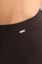 Mısırlı ORGANIC Cotton ZEUS LUXURY Regular Fit Metal Emblem Long Boxer Shorts Brown