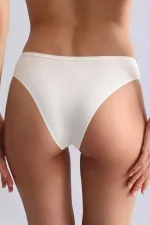 Mısırlı Modal By TENCEL HERA Brief İnce Lastikli 3'Lü Slip Külot Ekru