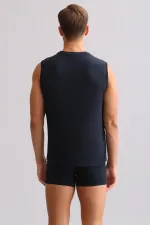 Mısırlı BAMBU ZEUS LUXURY Regular Fit Bisiklet Yaka Sporcu Atlet / T-Shirt Lacivert