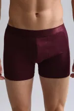 Mısırlı Modal By TENCEL Compact Cotton Classic Boxer Shorts, Burgundy