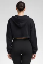 Mısırlı Yarım Fermuarlı Kapüşonlu Orta Sweatshirt Antrasit Mısırlı Yarım Fermuarlı Kapüşonlu Orta Sweatshirt Antrasit