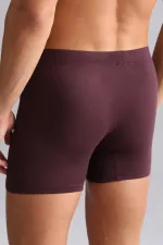 Mısırlı BAMBOO ZEUS Regular Fit Long Boxer Shorts Purple