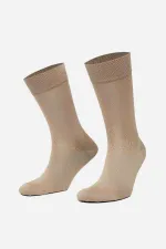 Mısırlı Men's Mercerized Single Summer Ankle Socks, Milky Brown