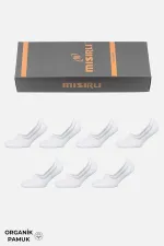 Organic Cotton Women's Boxed Set of 7 Pairs Ballet Socks White