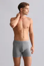 Mısırlı BAMBOO ZEUS Regular Fit Long Boxer Grey Melange