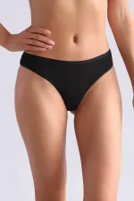 Mısırlı Modal By TENCEL HERA Brief İnce Lastikli 3'Lü Slip Külot Siyah/Beyaz/Ten