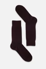 Mısırlı Men's Mercerized Single Summer Ankle Socks Burgundy