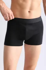 Mısırlı ORGANIC Pamuklu Compact Cotton Klasik Boxer Siyah