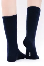 Chaussettes égyptiennes en laine de mouton, coloris indigo, à une seule chaussette