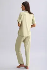 Mısırlı Kadın Modal Pijama Alt Adaçayı Yeşili