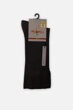 Mısırlı Erkek Modal Tekli DİABETİKER Lastiksiz Uzun Soket Çorap Kahverengi