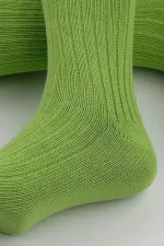 Mısırlı Unisex Pamuklu Bio Cotton Kışlık Soket Çorap Yeşil