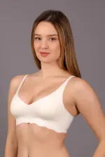 Mısırlı New Bra Balensiz Hayalet Sütyen Ekru
