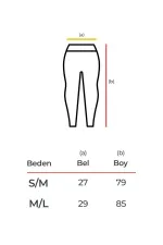 Mısırlı Women's Hip Shaping Circle Crop Leggings Set Grey