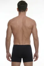 Boxer long Silverman Silver pour homme, couleur noire, style égyptien.