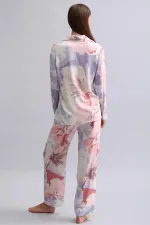 Mısırlı Kadın Bambu Pijama Altı Koyu Lila