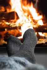 Mısırlı Men's Alpaca Wool 2 Pairs Ankle Socks Grey/Anthracite