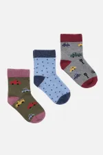 Chaussettes égyptiennes en coton pour hommes, 3 paires, multicolores, pour bébés et enfants