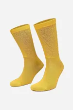 Egyptian Men's 10% Silver Single Socket Socks Yellow Egyptian Men's 10% Silver Single Socket Socks Yellow