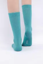 Mısırlı Kadın %10 GÜMÜŞ Madeni İçerikli Soket Çorap Mavi