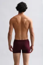 Mısırlı Modal By TENCEL Compact Cotton Classic Boxer Shorts, Burgundy