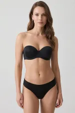 Mısırlı Yapıştırmalı Slip Siyah Mısırlı Yapıştırmalı Slip Siyah