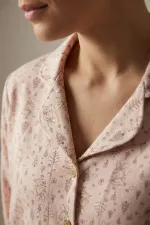 Kadın Tavşan Desenli Pijama Takımı AÇIK SARI