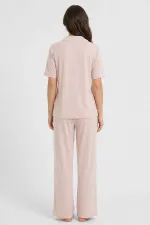 Egyptian Women's Modal Pajama Set Light Pink