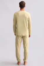 Sweat-shirt égyptien pour homme en bambou vert sauge