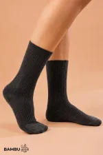 Egyptian Unisex Bamboo Flight and Pilot Socks with Special Tightening Technology, Anthracite Egyptian Unisex Bamboo Flight and Pilot Socks with Special Tightening Technology, Anthracite
