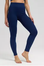 Kadın Activewear Carlotta Seamless Ripli Tayt Lacivert