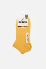 Mısırlı Women's Bamboo Single Summer Ankle Socks Yellow