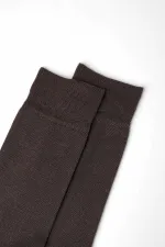 Mısırlı Erkek Merserize Tekli Yazlık Soket Çorap Kahverengi
