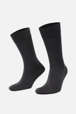 Mısırlı Men's Mercerized Single Summer Ankle Socks, Smoke Grey