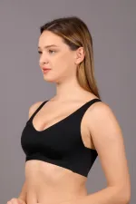 Mısırlı New Bra Desteksiz Hayalet Bralet Sütyen Siyah