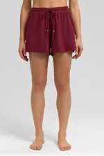 Mısırlı Kaşkorse Şort Bordo