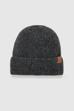 Ensemble bonnet et gants unisexe en laine - Milda Black