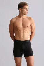 Modal By TENCEL SPARTACUS PLUS PERFORMANCE Long Boxer Shorts Black (from Egypt)