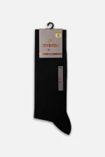 Mısırlı Erkek Merserize Tekli Uzun Çorap Siyah