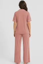 Egyptian Women's Modal Pajama Set Salmon