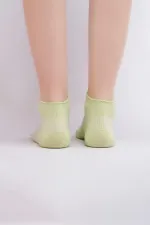 Mısırlı Kadın Bambu Tekli Yazlık Sneaker Çorap Yeşil
