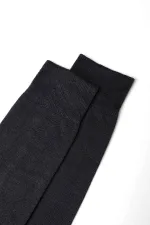 Mısırlı Erkek Merserize Tekli Uzun Çorap Antrasit