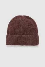 Ensemble bonnet et gants en laine unisexe - Brun clair